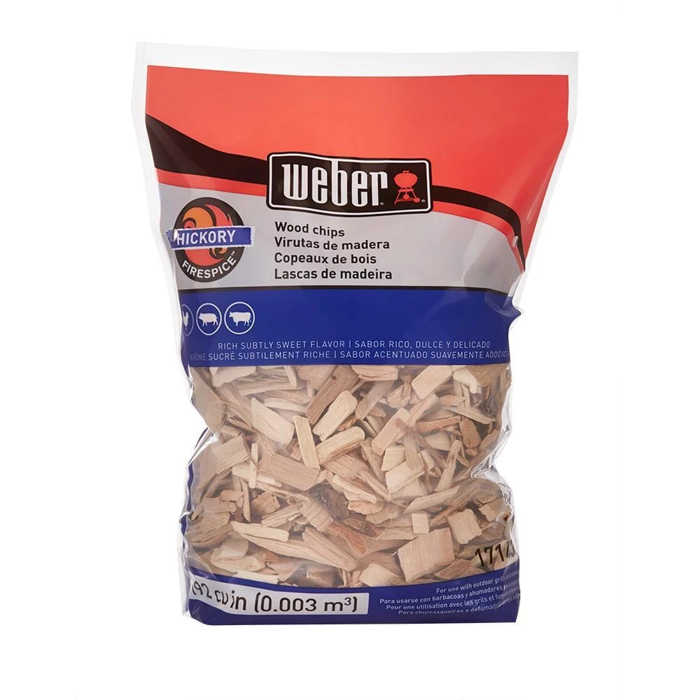 BBQ Accessories Weber Hickory Wood Chips (2 Lb.) - 17143 1 BBQ Accessories Weber Hickory Wood Chips (2 Lb.) - 17143