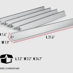 BBQ Accessories Weber Stainless Steel Flavour Bars 5pc.x 21.5" (Genesis Silver A / Spirit 200/500) - 65902