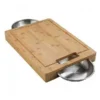 Napoleon Cutting Board W/ Stainless Steel Bowls