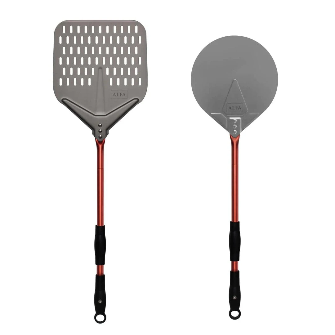 Alfa Forni Alfa 24" 2-Piece Pizza Peel Set (Red) - AC-2PSET24RD BBQ Accessories 1 Alfa Forni Alfa 24" 2-Piece Pizza Peel Set (Red) - AC-2PSET24RD BBQ Accessories