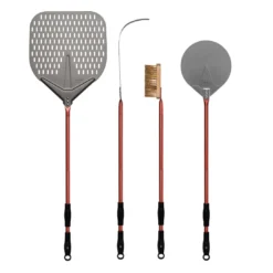 Alfa Forni Alfa 36" 4-Piece Pizza Peel Set (Red) - AC-4PSET36RD BBQ Accessories