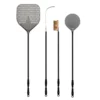 Alfa Forni Alfa 48" 4-Piece Pizza Peel Set (Black) - AC-4PSET48BK BBQ Accessories