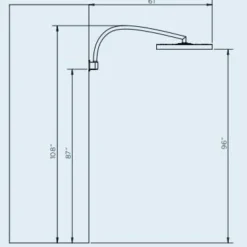 Bromic Heating Bromic Eclipse Electric Wall-Mount Pole - BH3230006