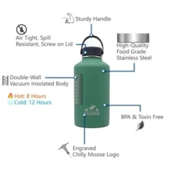 Chadwicks & Hacks BBQ Accessories Chilly Moose Portage Canteen - 64oz