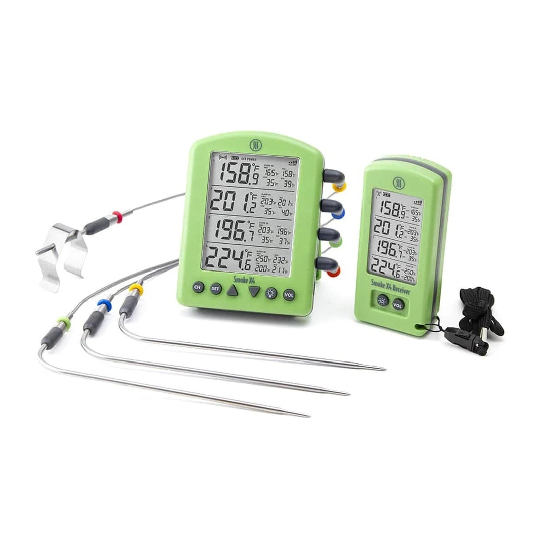 ThermoWorks Smoke X4 Long-Range Remote BBQ Alarm Thermometer BBQ Accessories 3 ThermoWorks Smoke X4 Long-Range Remote BBQ Alarm Thermometer BBQ Accessories