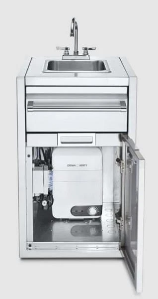 Crown Verity Infinite Series Small Built-In Cabinet With Sink & Water Heater - IBISC-SK-WH 1 Crown Verity Infinite Series Small Built-In Cabinet With Sink & Water Heater - IBISC-SK-WH