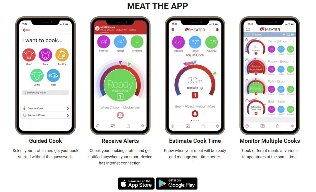 Traeger Canada BBQ Accessories MEATER Plus Wireless Remote Thermometer - RT1-MT-MP01 Probe 2 Traeger Canada BBQ Accessories MEATER Plus Wireless Remote Thermometer - RT1-MT-MP01 Probe