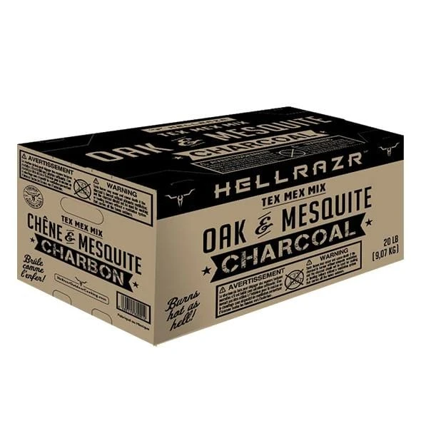 HELLRAZR Tex-Mex Charcoal Mix (20 Lb.) - TEXMEX-C-BOX-20 1 HELLRAZR Tex-Mex Charcoal Mix (20 Lb.) - TEXMEX-C-BOX-20