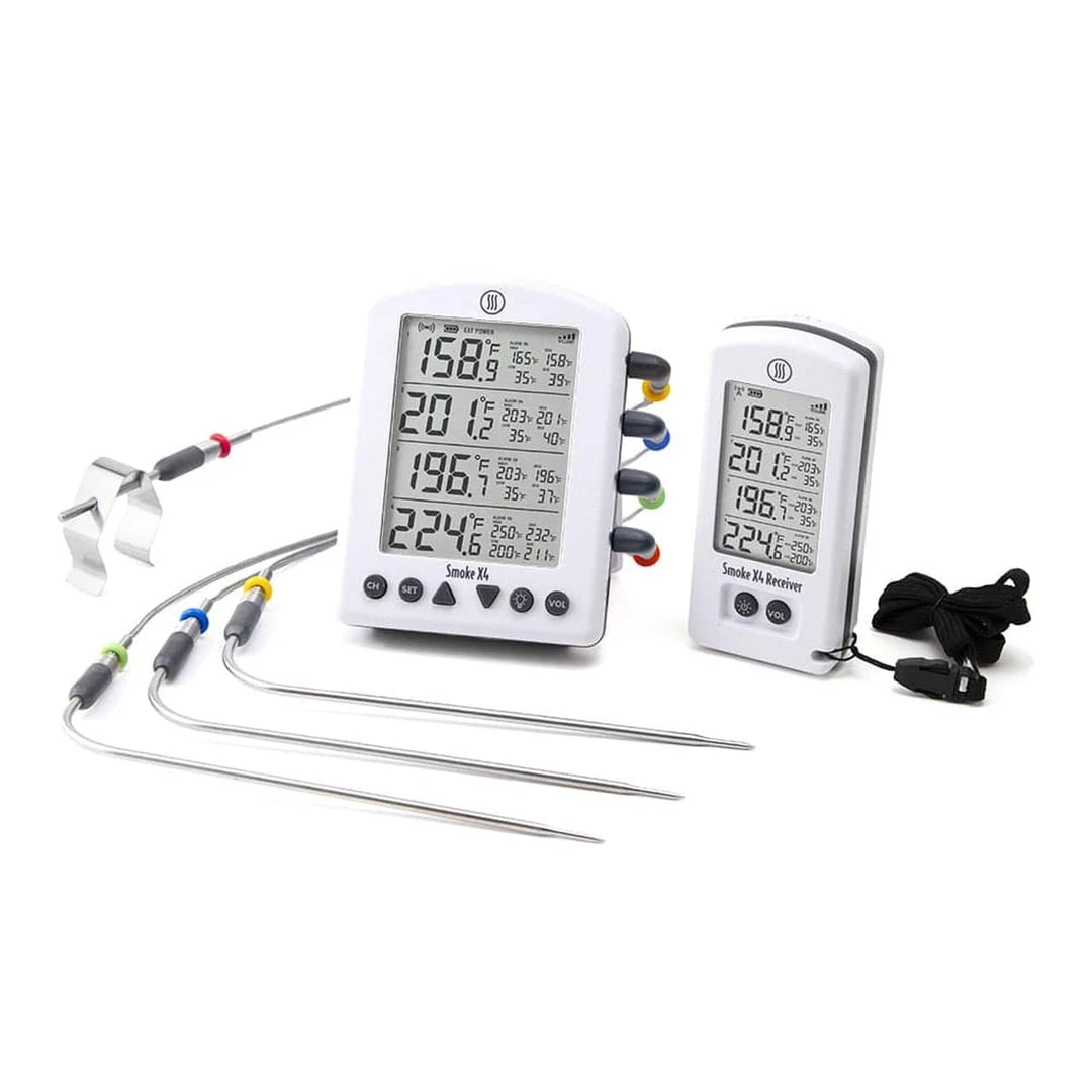 ThermoWorks Smoke X4 Long-Range Remote BBQ Alarm Thermometer BBQ Accessories 8 ThermoWorks Smoke X4 Long-Range Remote BBQ Alarm Thermometer BBQ Accessories