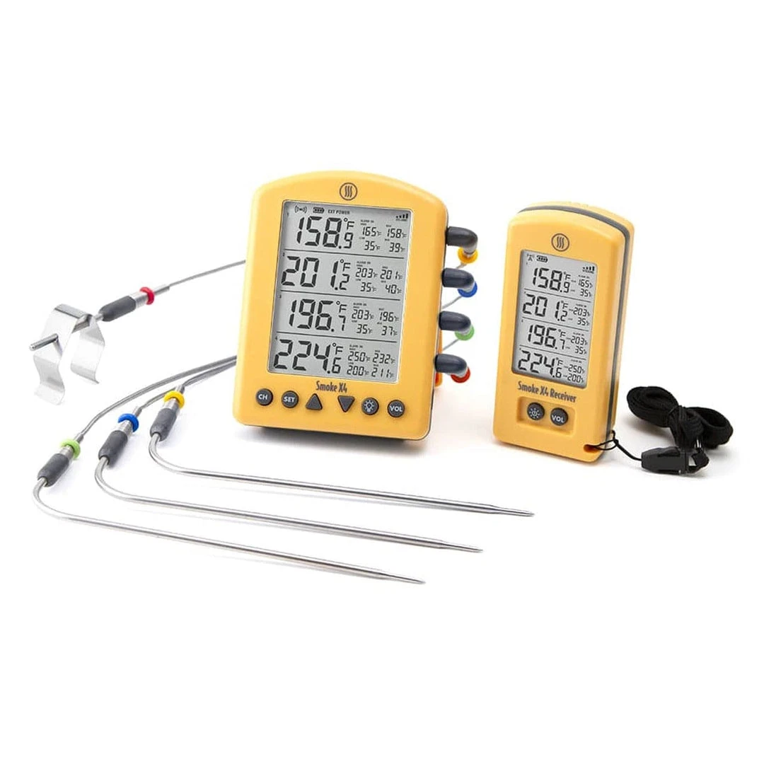 ThermoWorks Smoke X4 Long-Range Remote BBQ Alarm Thermometer BBQ Accessories 9 ThermoWorks Smoke X4 Long-Range Remote BBQ Alarm Thermometer BBQ Accessories