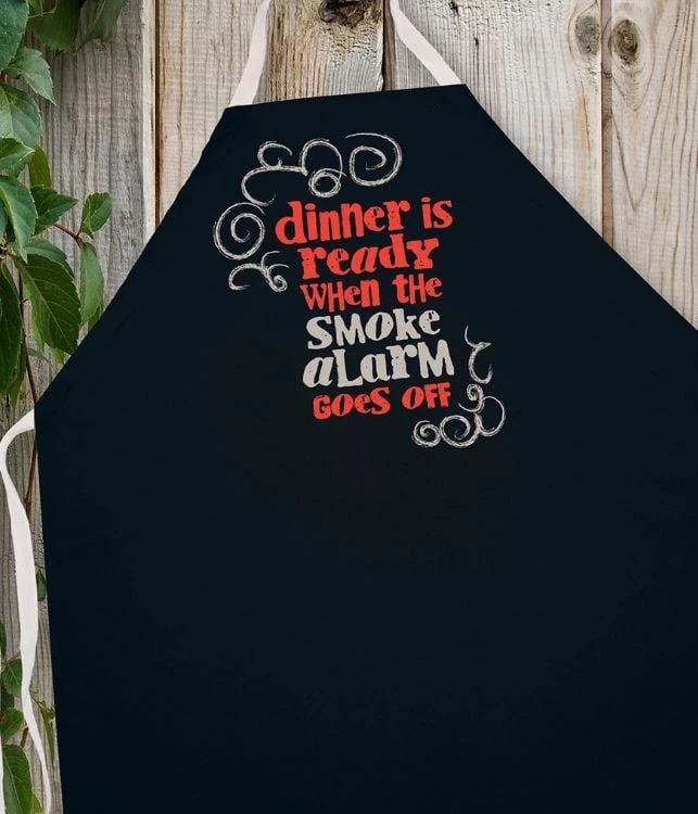 LA Imprints Attitude Apron - Dinner Is Ready 1 LA Imprints Attitude Apron - Dinner Is Ready
