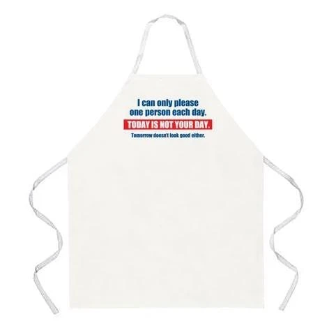 BBQ Accessories LA Imprints Attitude Apron - Today Is Not Your Day 2 BBQ Accessories LA Imprints Attitude Apron - Today Is Not Your Day